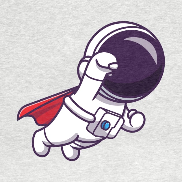 Cute Astronaut Super Flying Cartoon by Catalyst Labs